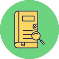 Search Book Vector Icon