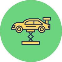 Car Lifting Vector Icon