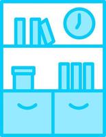 Bookshelf Vector Icon