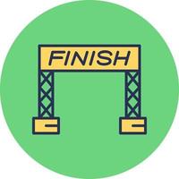 Finish Line Vector Icon