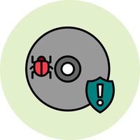 Cd Virus Vector Icon