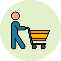 icono de vector de compras