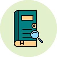 Search Book Vector Icon