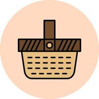 Picnic Basket Vector Icon