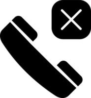 Call Rejected Vector Icon