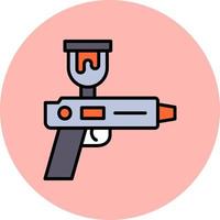 rociar pistola vector icono