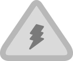 Electrical Danger Sign Vector Icon