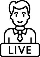 Live News Vector Icon