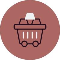 Mining Cart Vector Icon