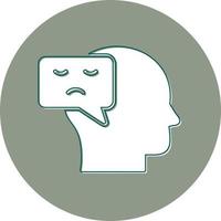 Negative Thinking Vector Icon