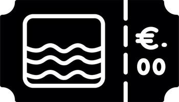 Lake Ticket Vector Icon