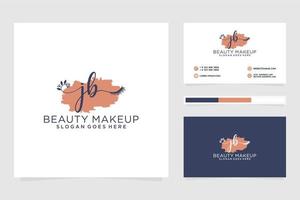 Initial JB Feminine logo collections and business card templat Premium Vector