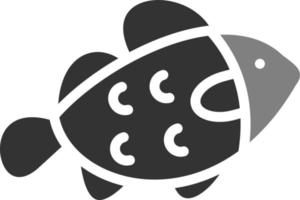 icono de vector de pescado