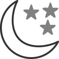 Starry Night Vector Icon