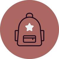 School Backpack Vector Icon