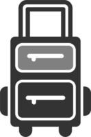icono de vector de bolsa de viaje