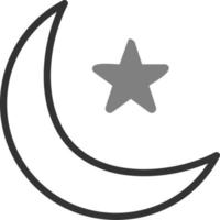 Half Moon Vector Icon