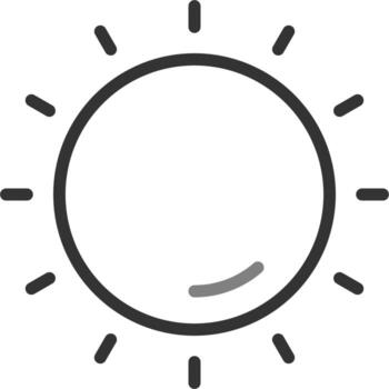 icono de vector de sol