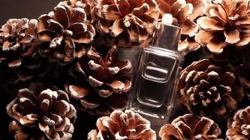 Perfume on cones Transparent bottle with perfume video