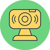 icono de vector de webcam