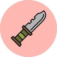 Military Knife Vector Icon