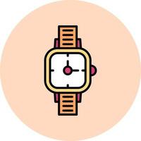 reloj, vector, icono vector