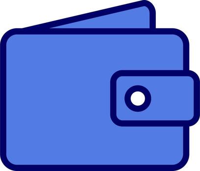 icono de vector de billetera