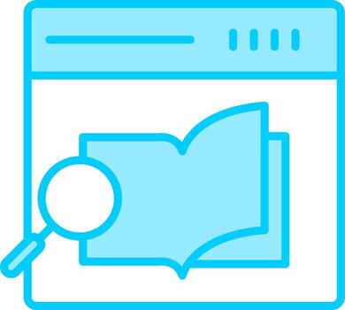 investigación libro vector icono