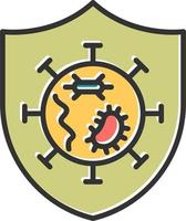 Germs Protected Vector Icon