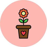 Flower Pot Vector Icon