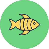 icono de vector de pescado