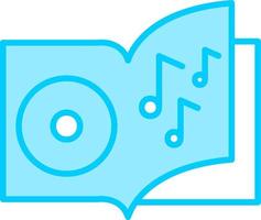 icono de vector de libro de audio