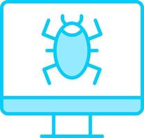 icono de vector de virus informático