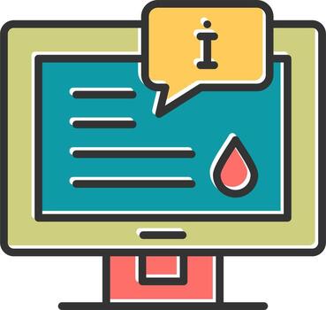 icono de vector de información