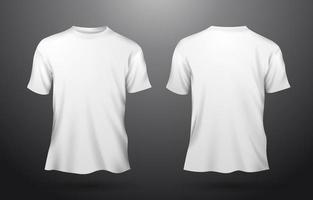 maqueta de camiseta blanca 3d vector