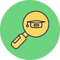 Search University Course Vector Icon