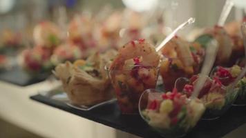 Food appetizer for party with friends video