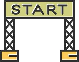 Start Line Vector Icon