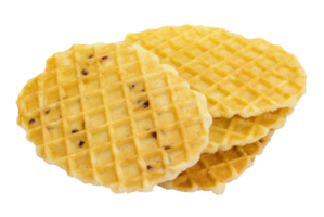 Blatt Waffel knackig Snack isoliert png