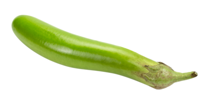 grön äggplanta isolerat png