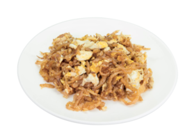 Stir fried salted turnip with egg isolated png