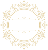 lusso oro badge per nozze png