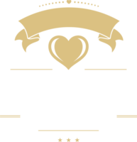 lusso oro badge per nozze png