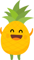 personnage de dessin animé d'ananas png