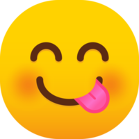 lecker Gesicht genießen Essen Emoji png