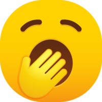 Yawning Face emoji png