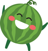 personagem de desenho animado de melancia png