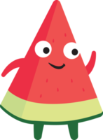 Watermelon Triangle Cartoon Character png