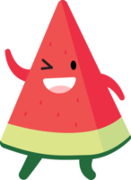 Watermelon Triangle Cartoon Character png