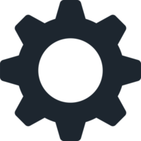 Cog gear Industrial icon, Settings icon. png